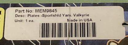 NEW MEMPHIS SHADES MEM9845 PLATES FOR SPORTS SHIELD YAMAHA VALKYRIE
