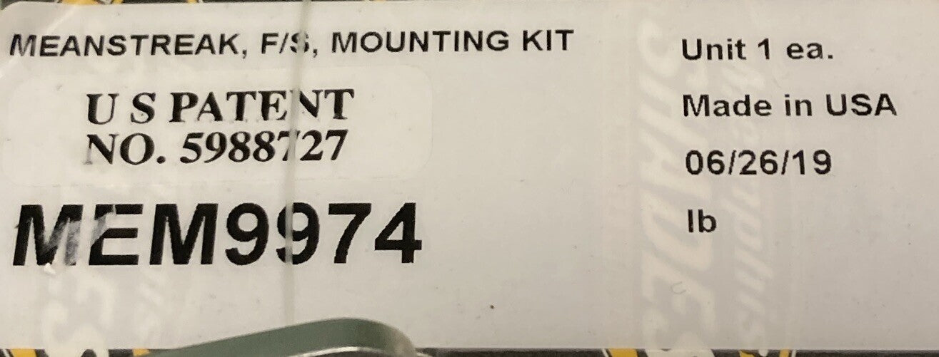 NEW MEMPHIS SHADES MEM9974 MEANSTREAK F/S MOUNTING KIT