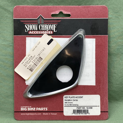 NEW SHOW CHROME 52-658 KEY PLATE ACCENT MEDALLION SERIES ABS CHROME