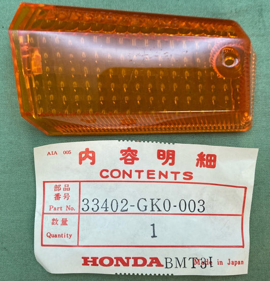 QTY 2 NEW GENUINE HONDA 33402-GK0-003 LENS, R. FR.