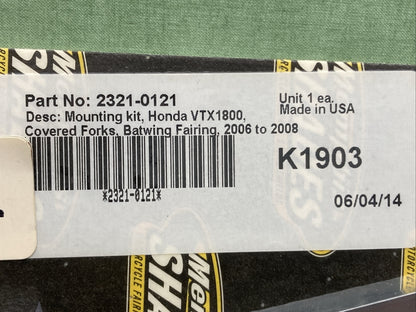 NEW MEMPHIS SHADES 2321-0121 MOUNTING KIT BATWING FAIRING HONDA VTX1800 06-08