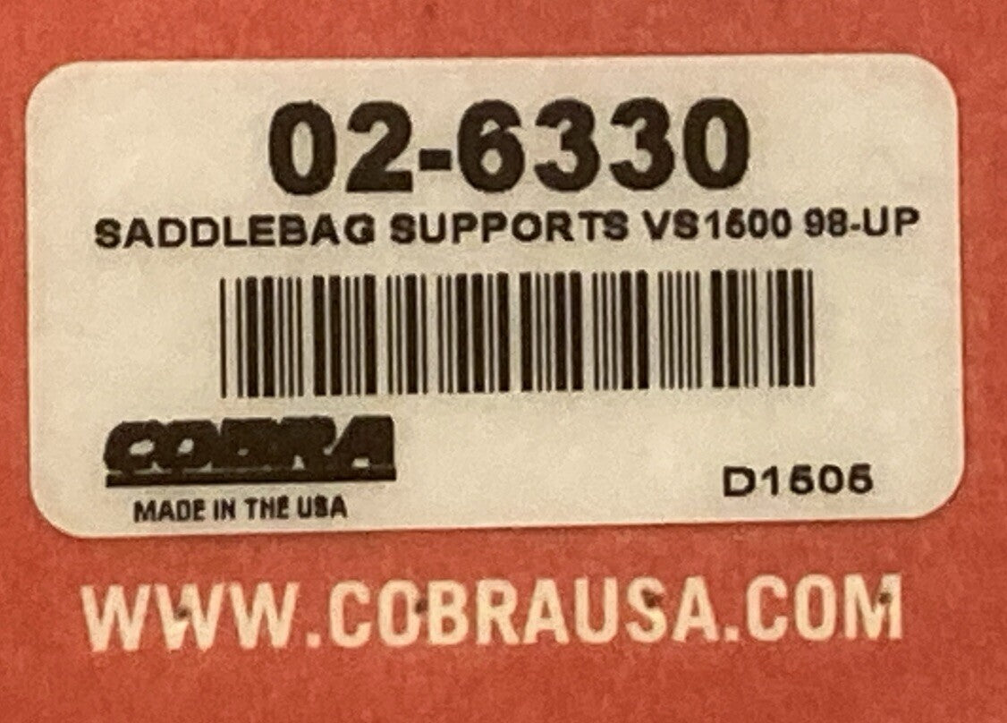 NEW GENUINE COBRA 02-6330 SADDLEBAG SUPPORTS FOR HONDA VS1500 98 AND UP