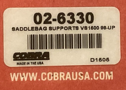 NEW GENUINE COBRA 02-6330 SADDLEBAG SUPPORTS FOR HONDA VS1500 98 AND UP