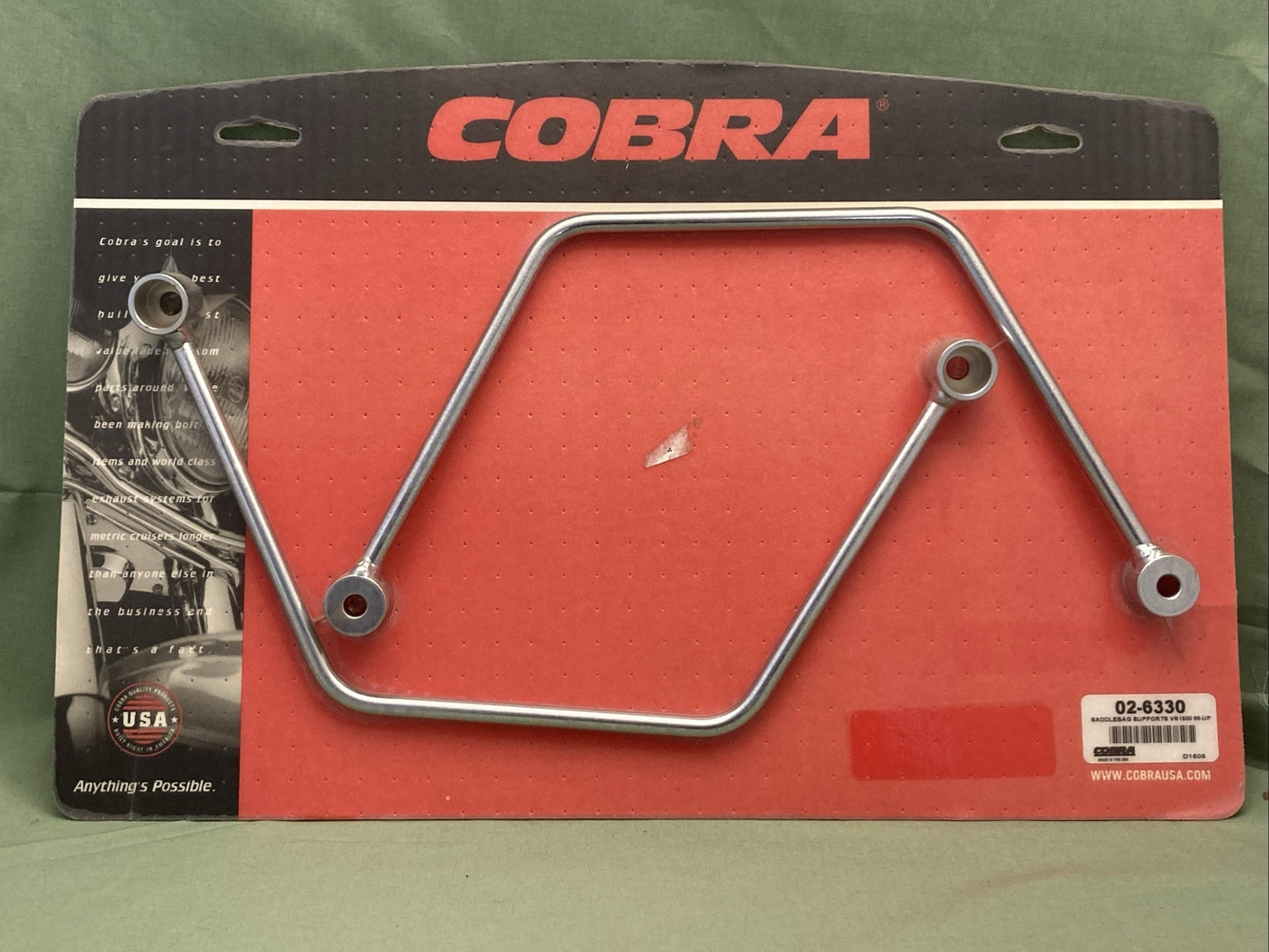 NEW GENUINE COBRA 02-6330 SADDLEBAG SUPPORTS FOR HONDA VS1500 98 AND UP