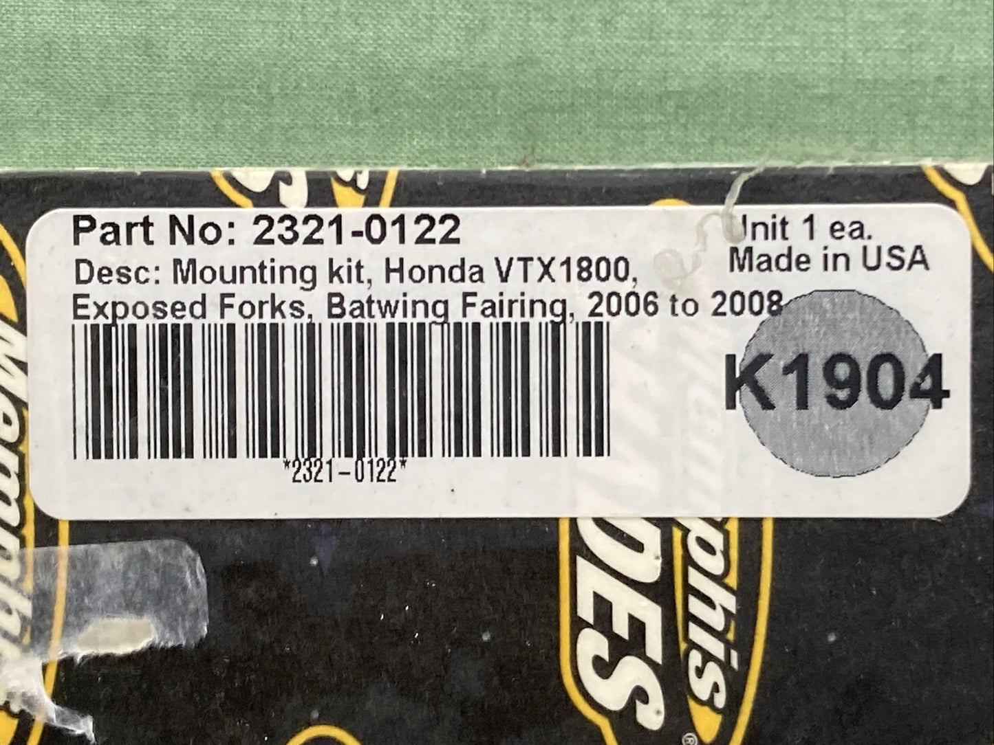NEW MEMPHIS SHADES 2321-0122 MOUNTING KIT BATWING FAIRING HONDA VTX1800 06-08