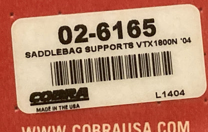 NEW GENUINE COBRA 02-6165 SADDLEBAG SUPPORTS FOR HONDA VTX 1800N '04