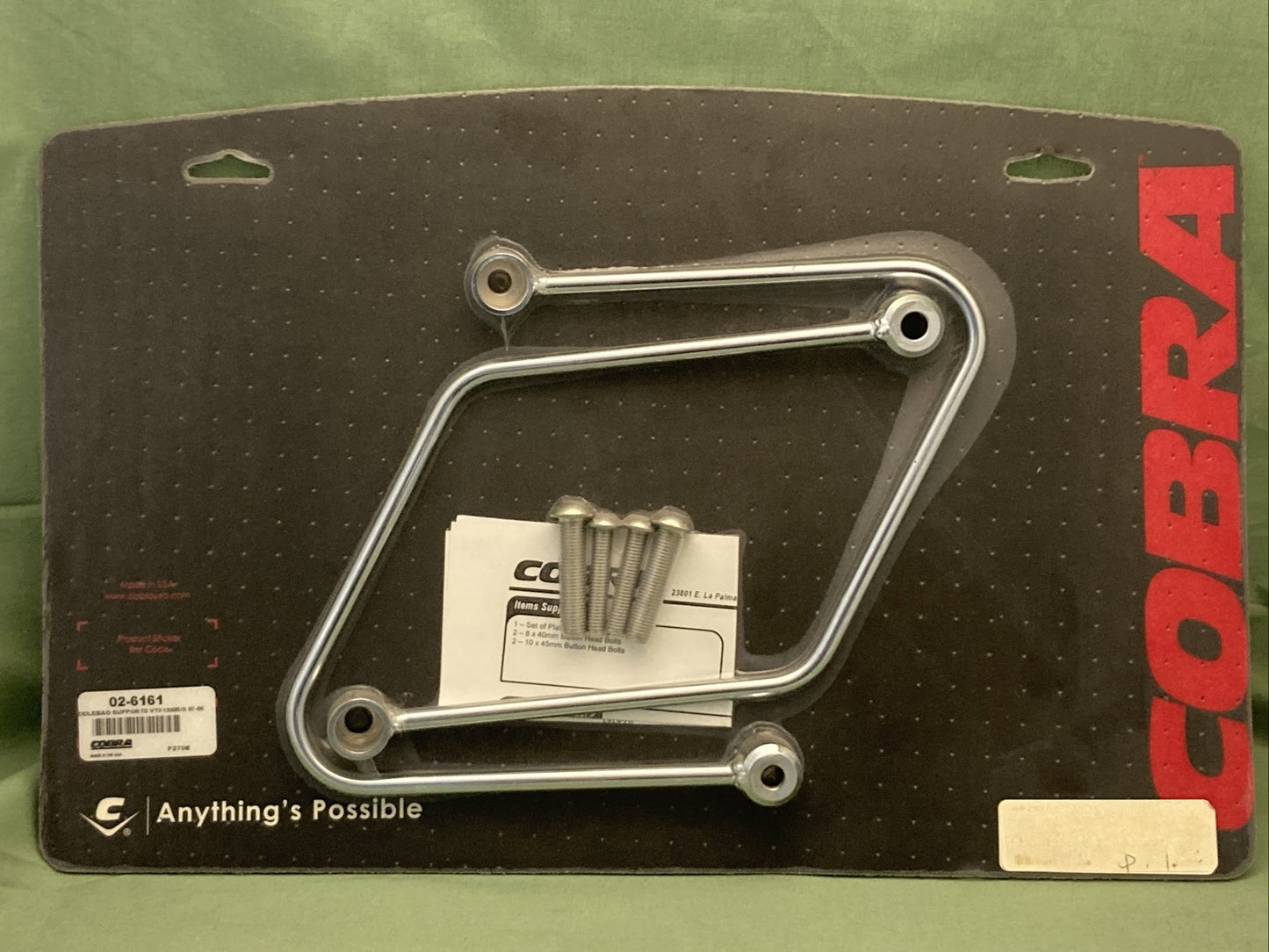NEW GENUINE COBRA 02-6161 SADDLEBAG SUPPORTS FOR HONDA VTX1300R/S 07-08