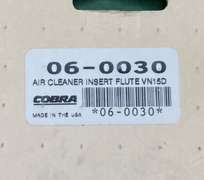 NEW GENUINE COBRA 06-0030 AIR CLEANER INSERT COVER FLUTED VN1500D