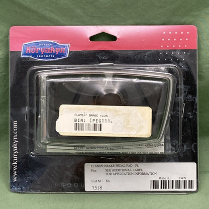 NEW KURYAKYN 7518 FLAMIN' BRAKE PEDAL PAD-FL