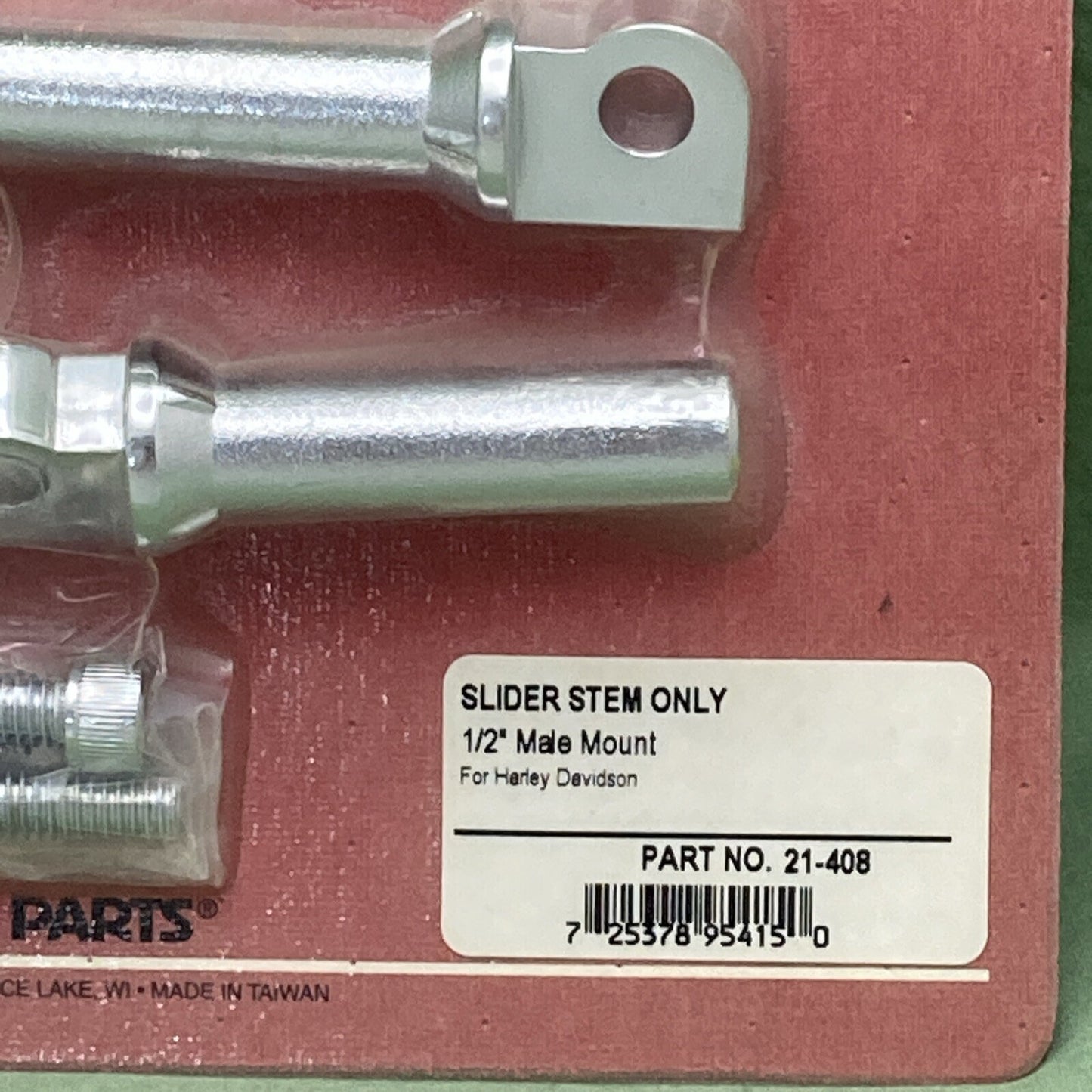 NEW SHOW CHROME 21-408 SLIDER STEM 1/2" MALE MOUNT FOR HARLEY DAVIDSON