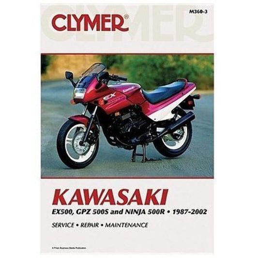 NEW GENUINE CLYMER KAWASAKI EX500, GPZ 500S, NINJA 500R SERVICE MANUAL M360-3