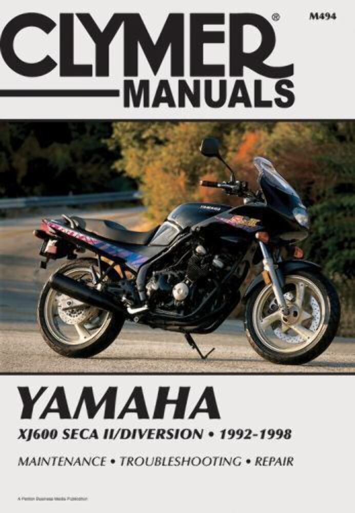 NEW GENUINE CLYMER YAMAHA XJ600 SECA II/DIVERSION SERVICE MANUAL '92-'98 M494