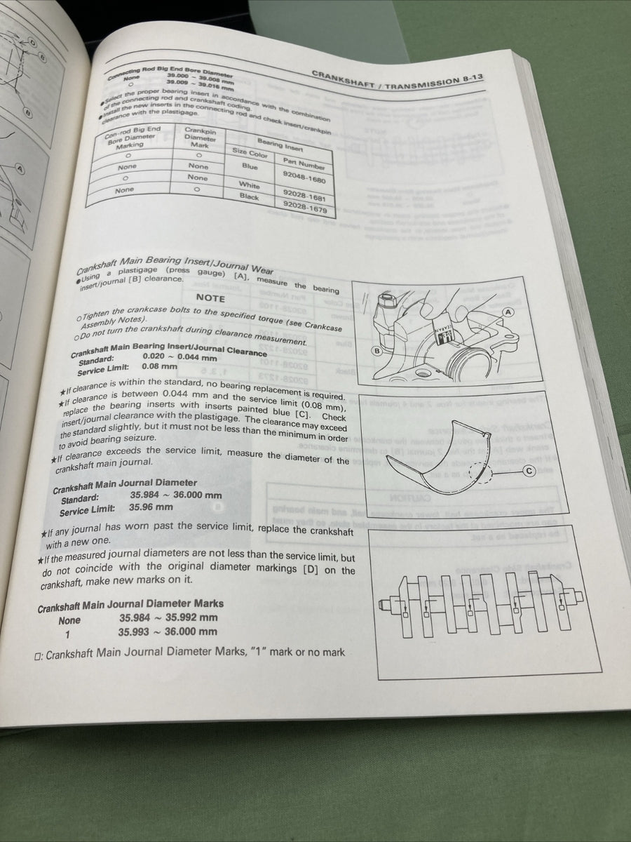 NEW GENUINE KAWASAKI 99924-1159-05 NINJA ZX-11 / ZZ-R1100 SERVICE MANUAL