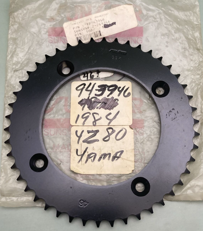 NEW GENUINE SUNSTAR 2-249246 46 TOOTH REAR SPROCKET FOR 84-92 YAMAHA YZ 80
