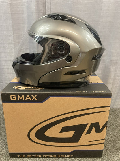 NEW GENUINE GMAX 72-487192X MD-01 FLIP JAW MOTO HELMET TITANIUM 2XL
