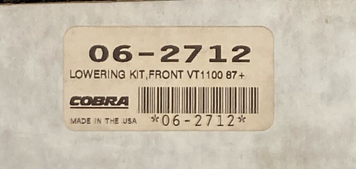 NEW COBRA 06-2712 LOWERING KIT, FRONT VT1100 87+
