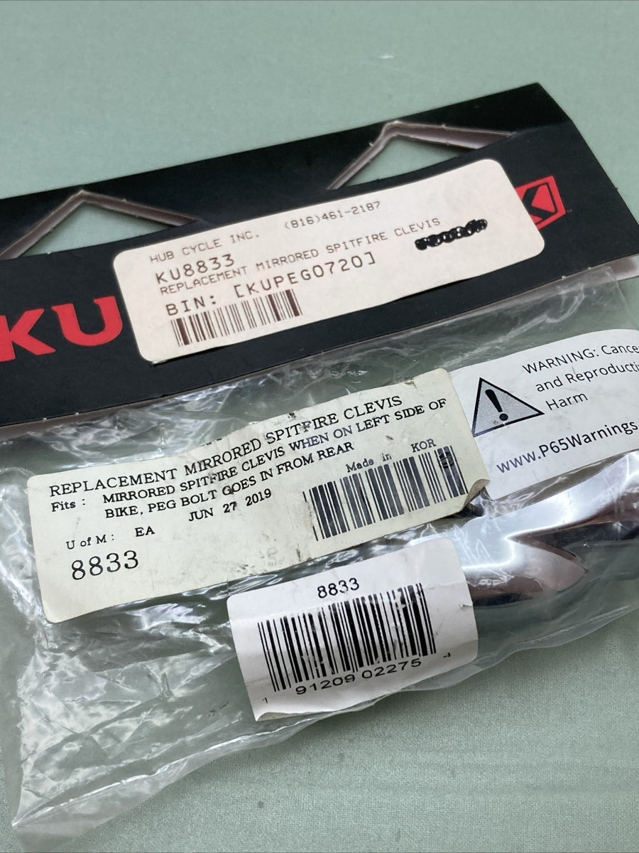 NEW KURYAKYN 8833 REPLACEMENT MIRRORED SPITFIRE CLEVIS