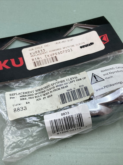 NEW KURYAKYN 8833 REPLACEMENT MIRRORED SPITFIRE CLEVIS