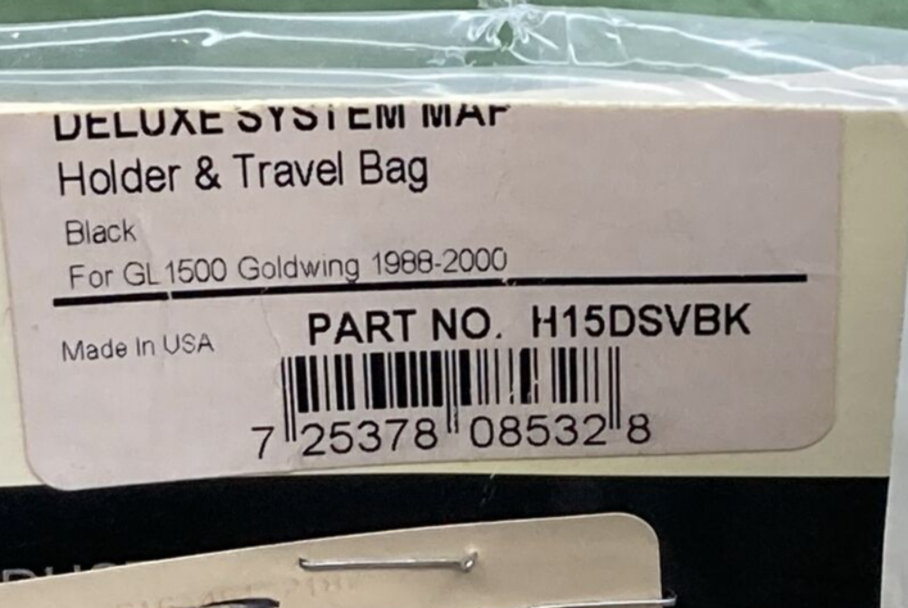 NEW HOPNEL H15DSVBK DELUXE SYSTEM MAP HOLDER & TRAVEL TANK BAG GOLDWING 1500