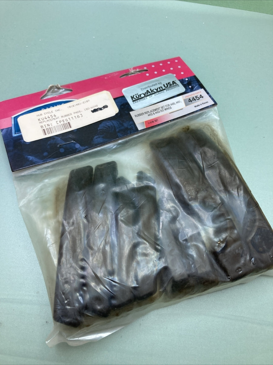 QTY 7 NEW KURYAKYN 4454 REPLACEMENT RUBBER PADS, ISO-WING
