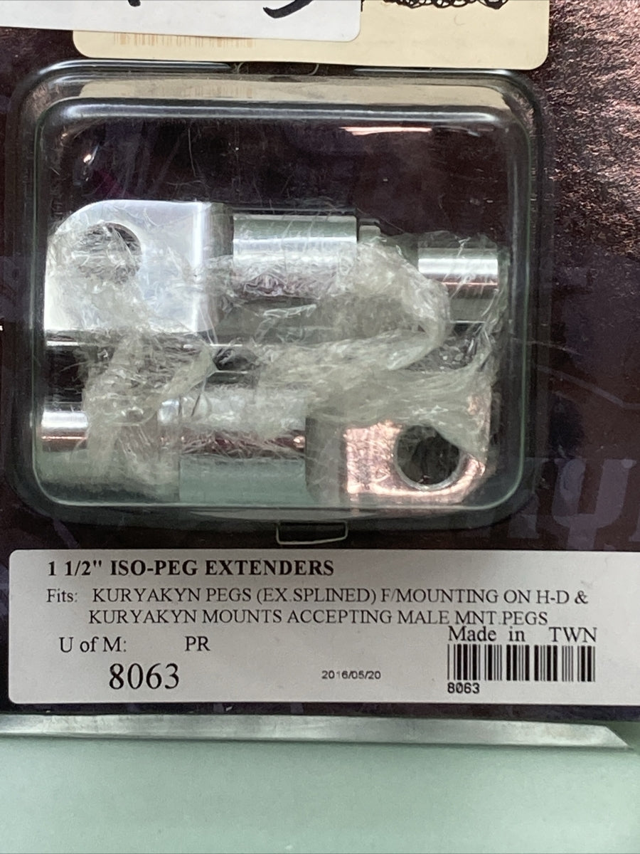 NEW KURYAKYN 8063 1 1/2" ISO-PEG EXTENDERS