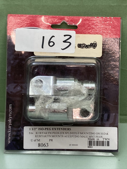 NEW KURYAKYN 8063 1 1/2" ISO-PEG EXTENDERS