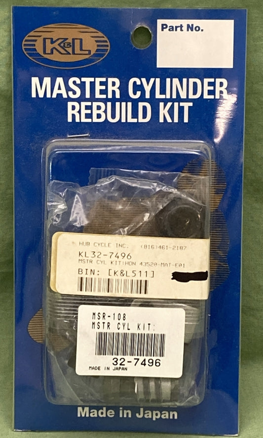 NEW K&L SUPPLY 32-7496 MASTER CYLINDER REBUILD KIT HONDA