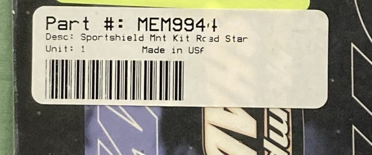 NEW GENUINE MEMPHIS SHADES MEM9944 SPORTSHIELD MOUNTING KIT FOR ROAD STAR