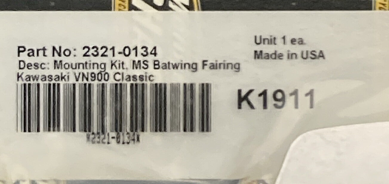 NEW MEMPHIS SHADES 2321-0134 BATWING FAIRING MOUNTING KIT  KAWASAKI VN900 K1911