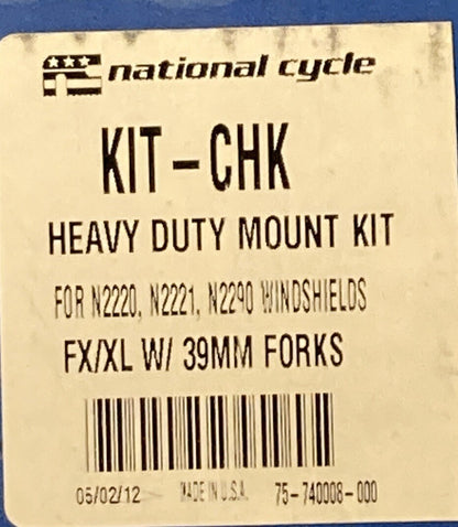 NEW NATIONAL CYCLE KIT-CHK HEAVY DUTY MOUNT KIT