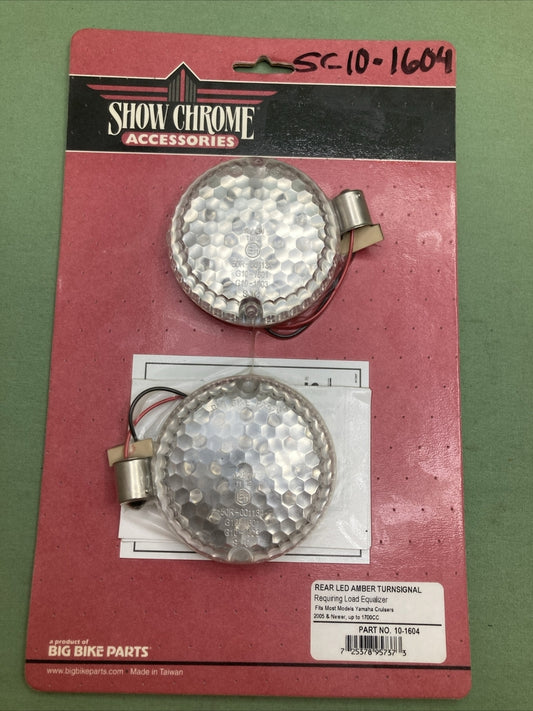 NEW BIG BIKE PARTS 10-1604 REAR LED AMBER TURNSIGNAL YAMAHA