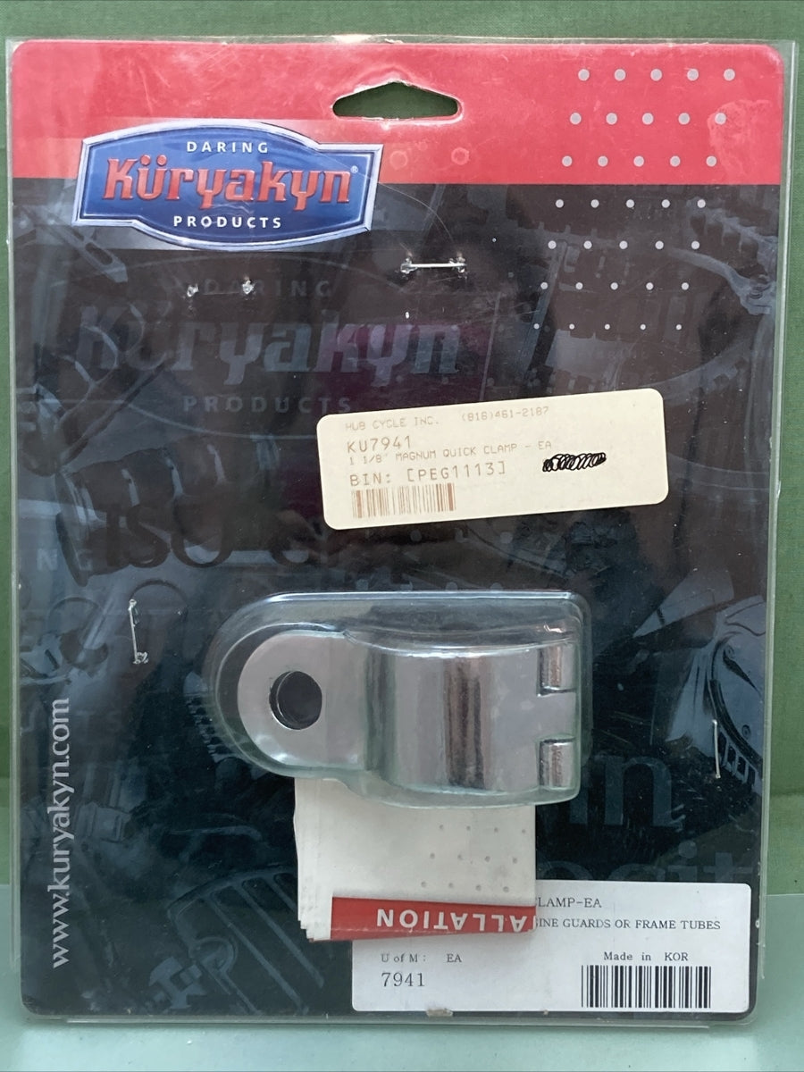 NEW KURYAKYN 7941 1-1/8" MAGNUM QUICK CLAMP-EA