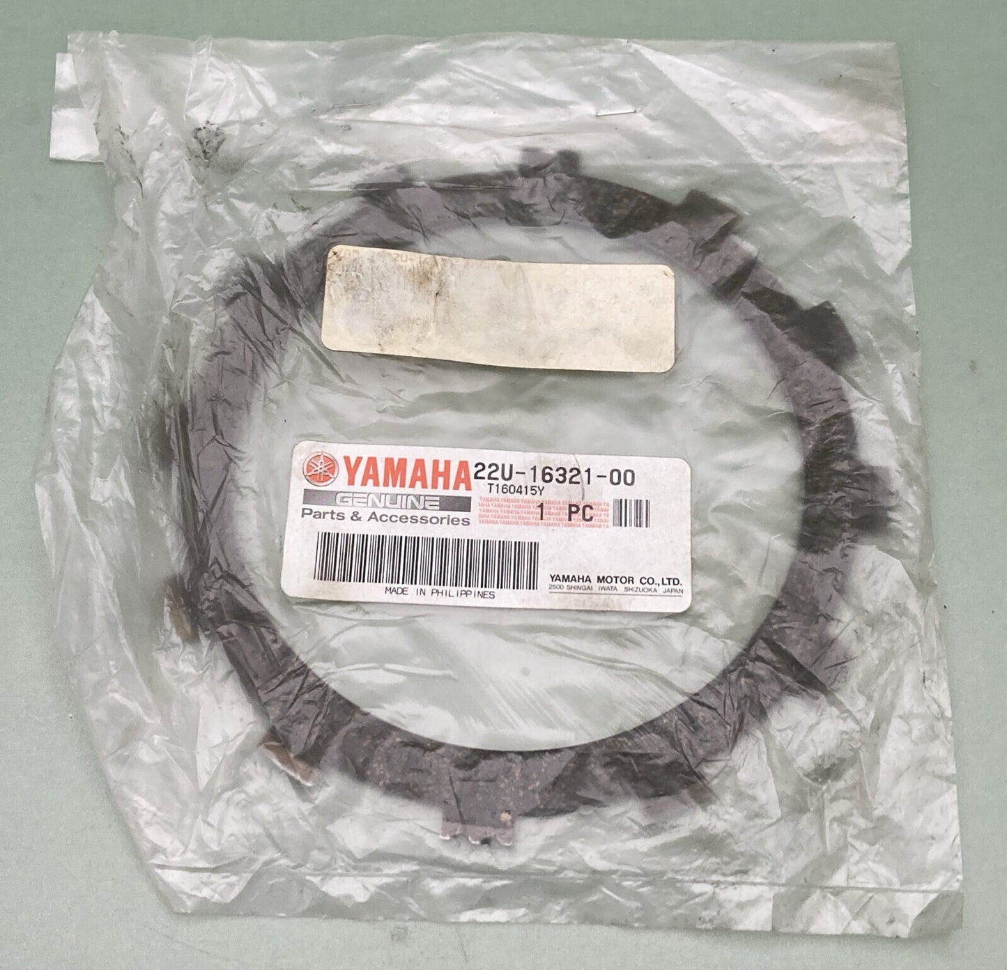 NEW GENUINE YAMAHA 22U-16321-00 CLUTCH Plate, Friction