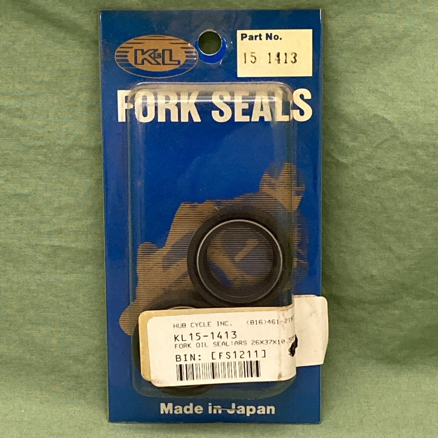 NEW K&L SUPPLY 15-1413 FORK SEALS ARS 26X37X10.5MM