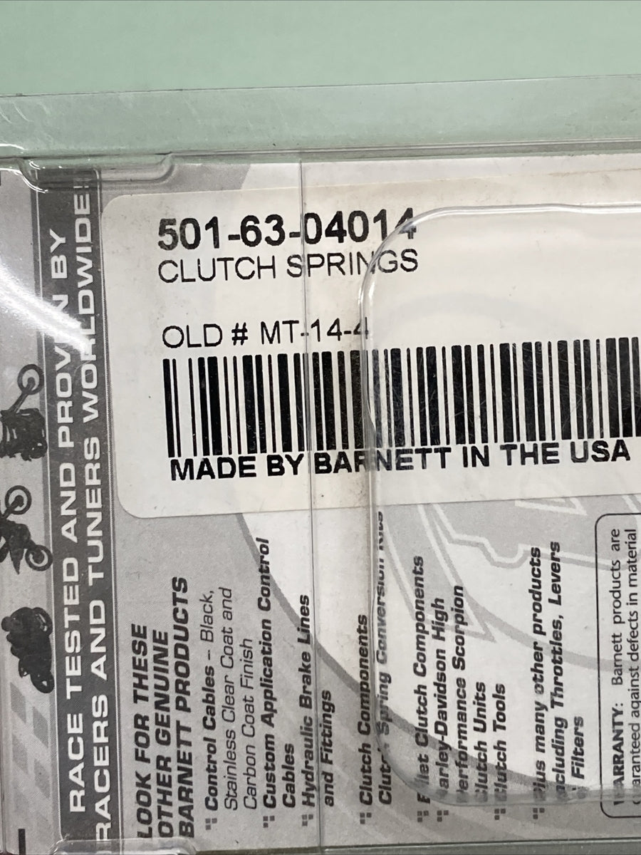 NEW BARNETT 501-63-04014  CLUTCH SPRINGS KIT