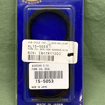 NEW K&L SUPPLY 15-5053 FORK OIL SEAL 43mm x 44mm x 9.5/10mm