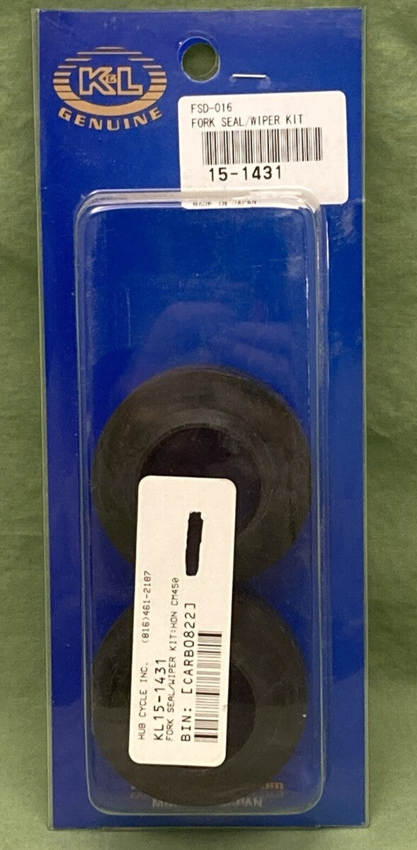 NEW K&L SUPPLY 15-1431 Fork Seal Wiper Kit 33x46x11mm