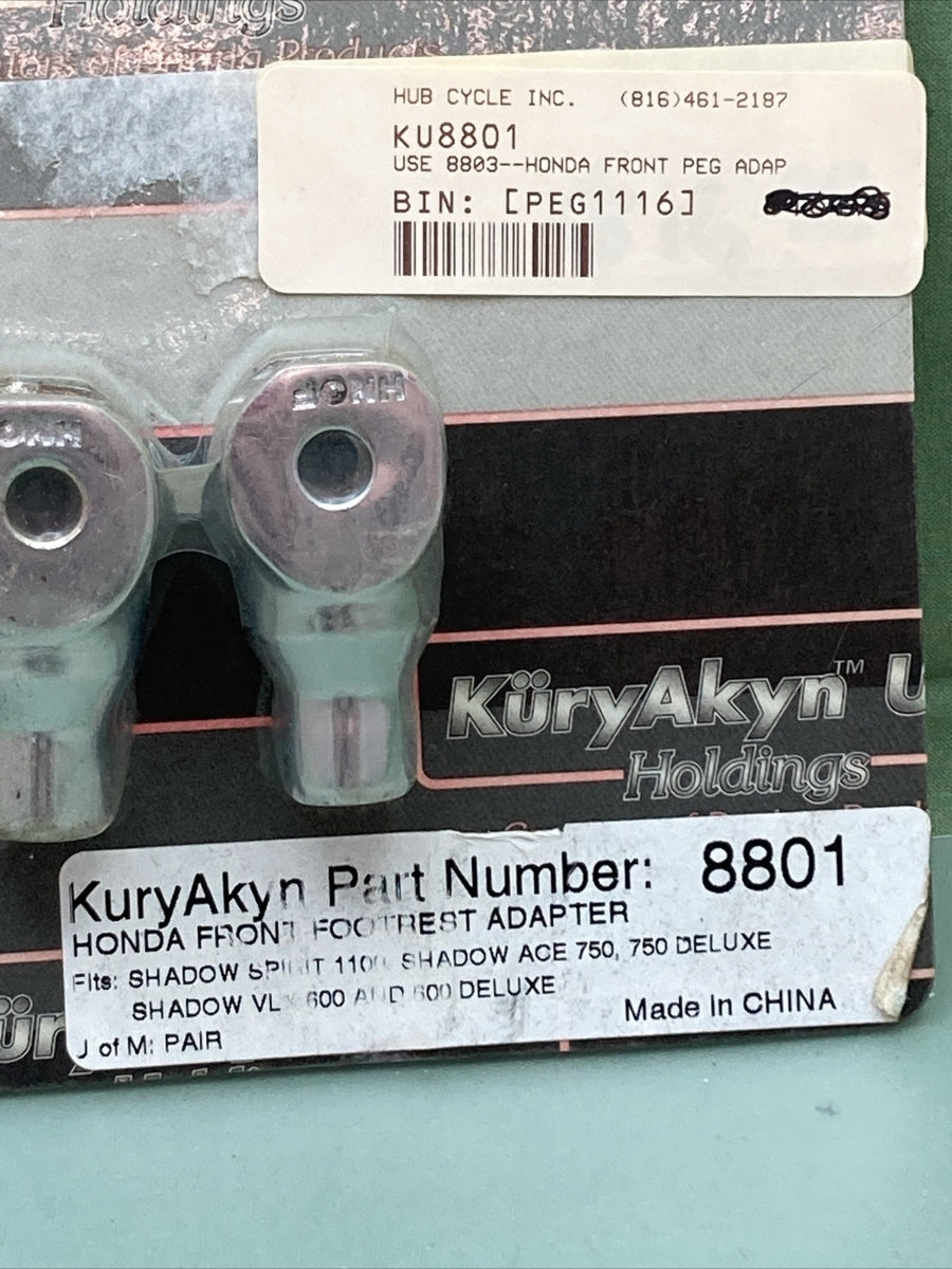 NEW KURYAKYN 8801 FRONT FOOTREST ADAPTER FOR HONDA