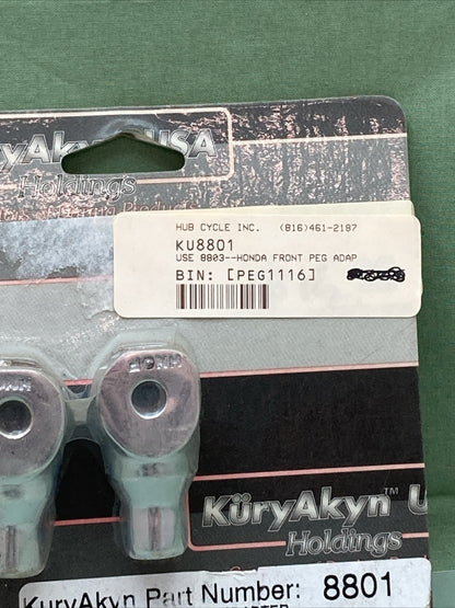 NEW KURYAKYN 8801 FRONT FOOTREST ADAPTER FOR HONDA