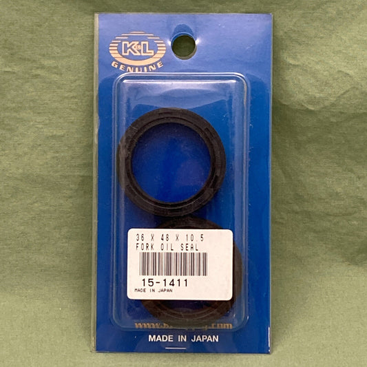 NEW K&L SUPPLY 15-1411 Fork Oil Seals  36mm x 48mm x 10.5mm