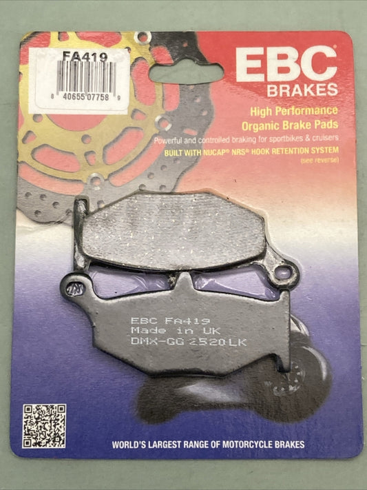 NEW GENUINE EBC FA419 ORGANIC BRAKE PADS
