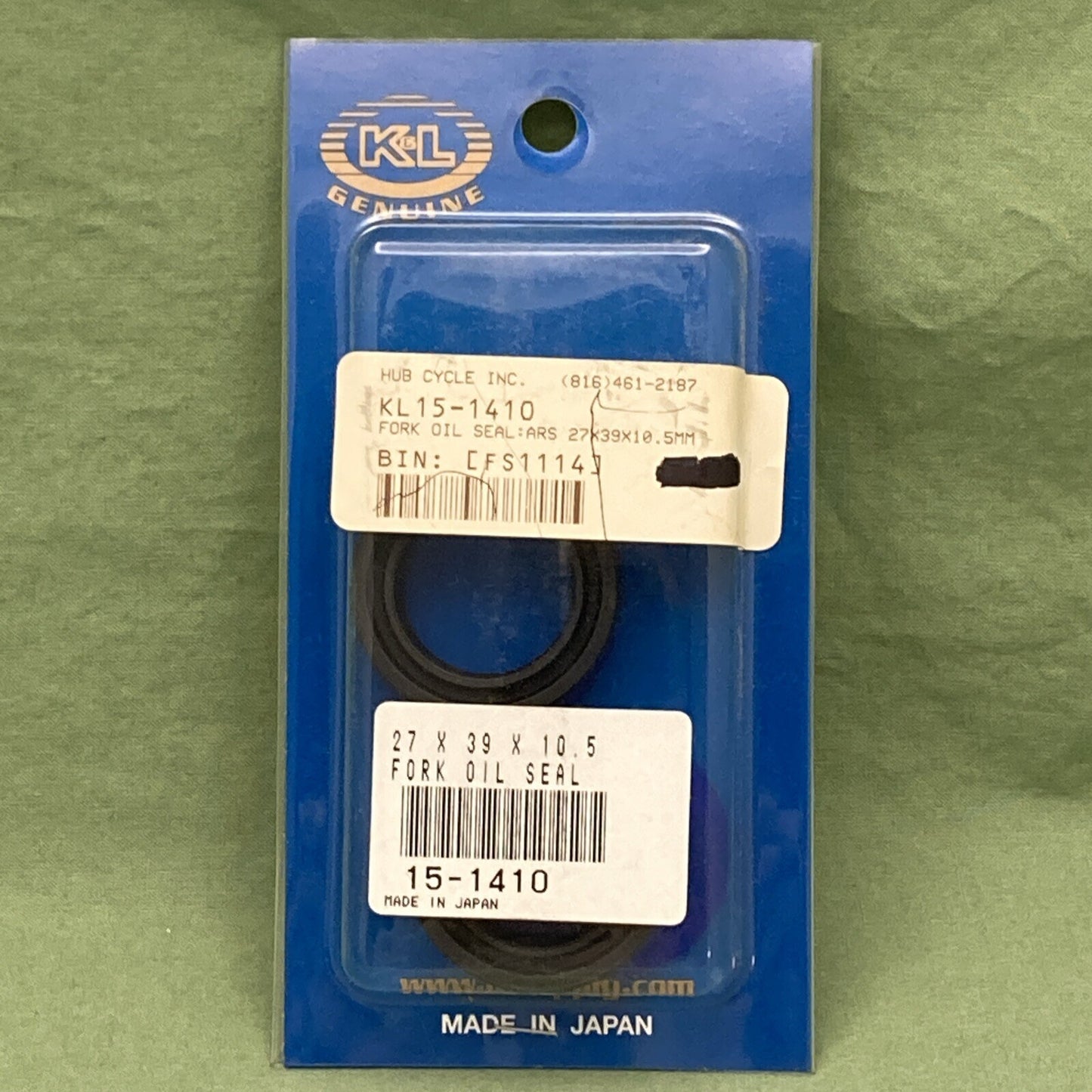 NEW K&L SUPPLY 15-1410 FORK OIL SEAL 27X39X10.5