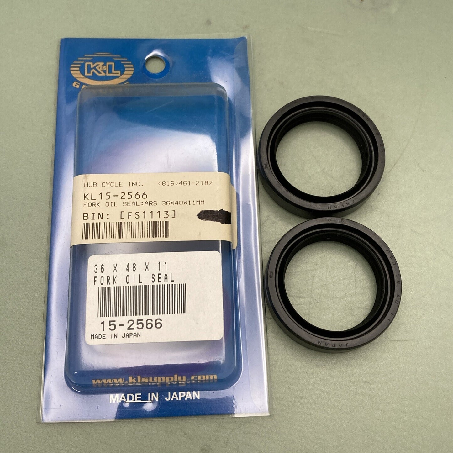 NEW K&L SUPPLY 15-2566 FORK OIL SEAL ARS 36X48X11MM