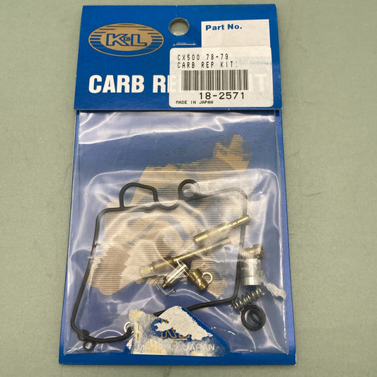 NEW K&L SUPPLY 18-2571 CARBURETOR REPAIR KIT HONDA CX500 78-79