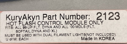 NEW GENUINE KURYAKYN 2123 HOT FLASH CONTROL MODULE FITS 99 AND UP FLT,DYNA,XL
