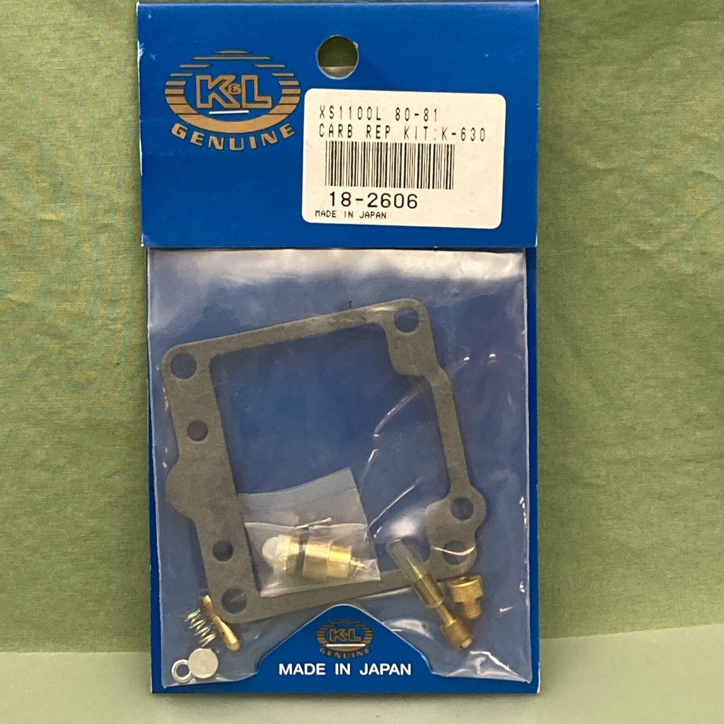 NEW K&L SUPPLY 18-2606 CARBURETOR REPAIR KIT K-630 XS1100L 80-81