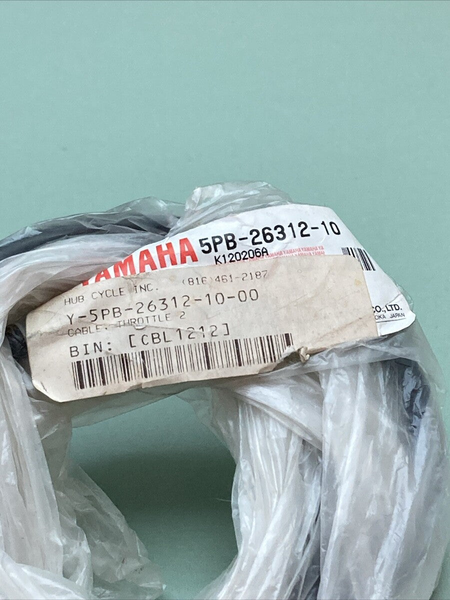 NEW GENUINE YAMAHA 5PB-26312-10 THROTTLE CABLE