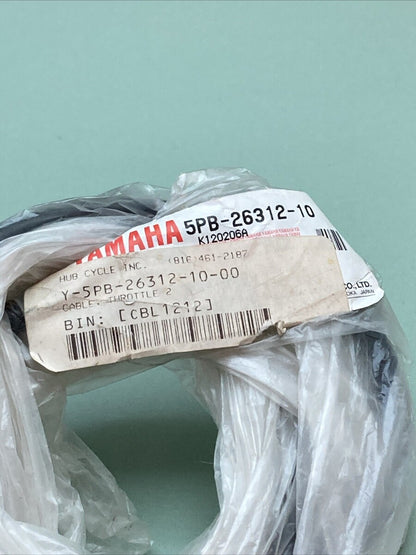 NEW GENUINE YAMAHA 5PB-26312-10 THROTTLE CABLE