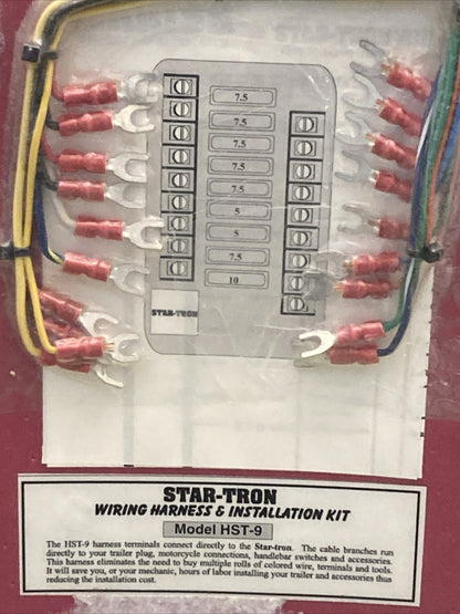 NEW GENUINE KRISS HST-9 STAR-TRON WIRING HARNESS AND INSTALLATION KIT