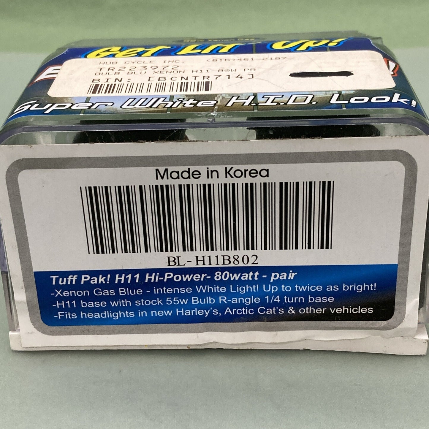 NEW BRITE LITES H11 BLUE XENON BULBS 12V 80W X BULB H.I.D. LOOK